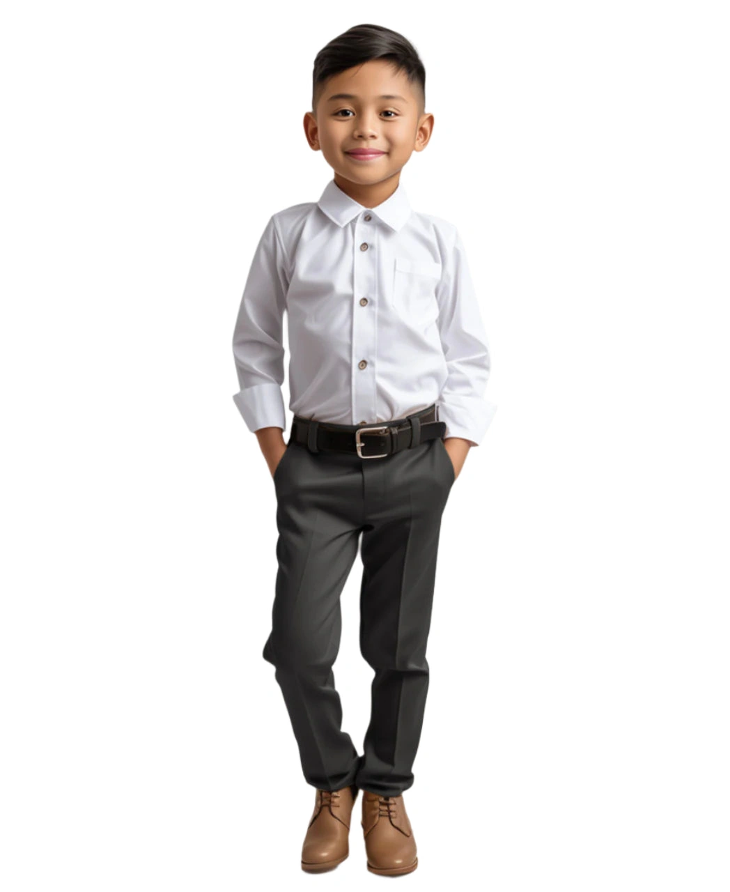 "Completo per Bambino Zegarie: Pantaloni Carbonio – Eleganza Italiana per Piccoli Uomini"